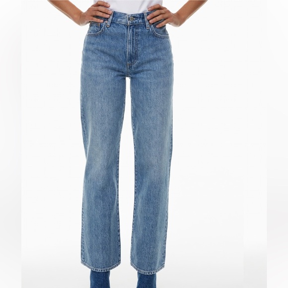 Denim Forum Denim - Denim Forum The Farrah Hi-Rise Wide Jean | Smls Like Bleu Spirit | Size 26